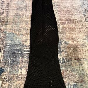 Black Crochet Knit dress